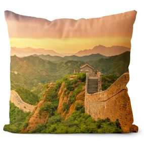 Vankúš Čínsky múr (Veľkosť: 40 x 40 cm)