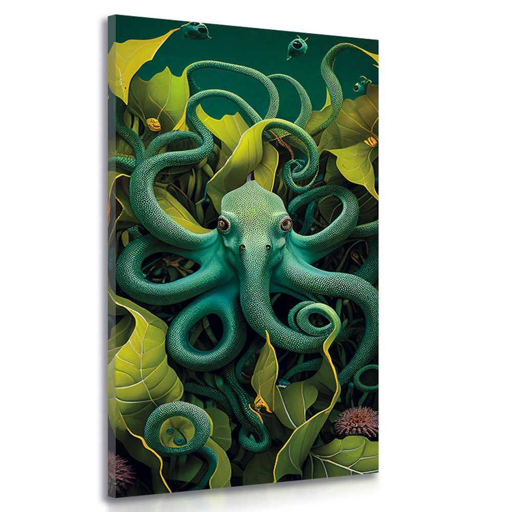 Obraz chobotnica v surrealizme - 60x120
