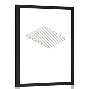 Plagát s paspartou v jednoduchom prevedení - 40x60 black