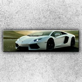 Foto na plátno Strieborné Lamborghini 1 140x40 cm