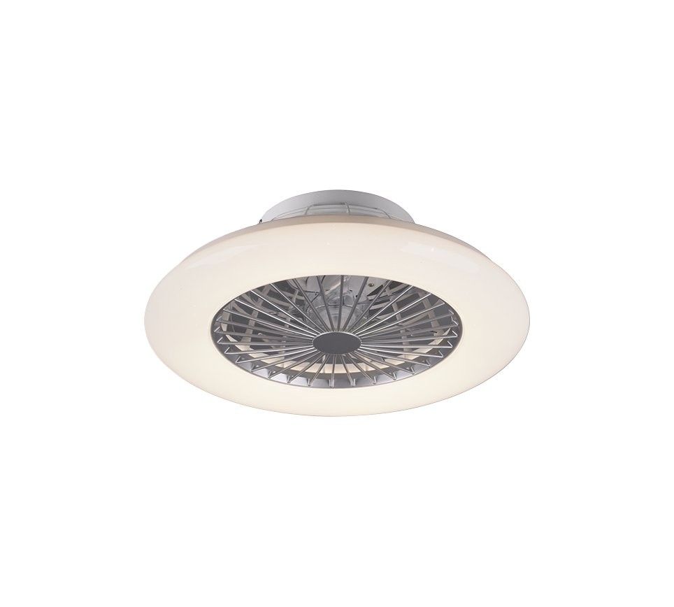 Trio R62522187 LED svietidlo s ventilátorom Stralsund 1x30W | 3000-6500K - nastaviteľné, s diaľkovým ovládačom