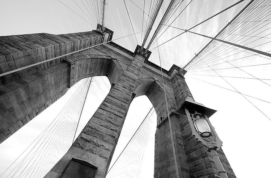 Brooklyn Bridge Wide Angle - fototapeta FS0461