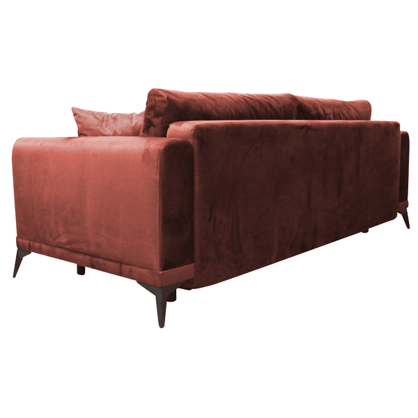 Rozkladacia pohovka, terakota, GRACE BIG SOFA