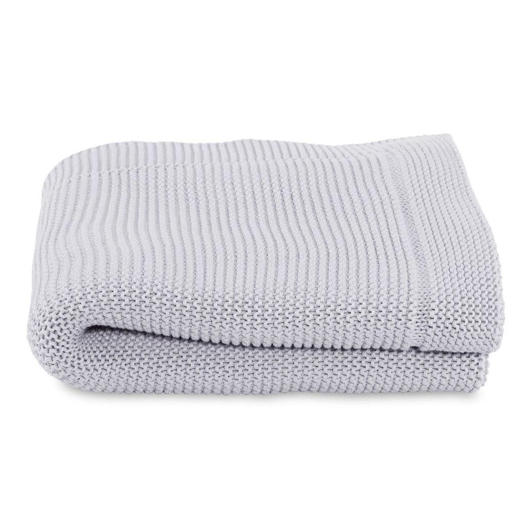 CHICCO Deka pletená Tricot Blanket Light Grey 90x70 cm 10990.9109