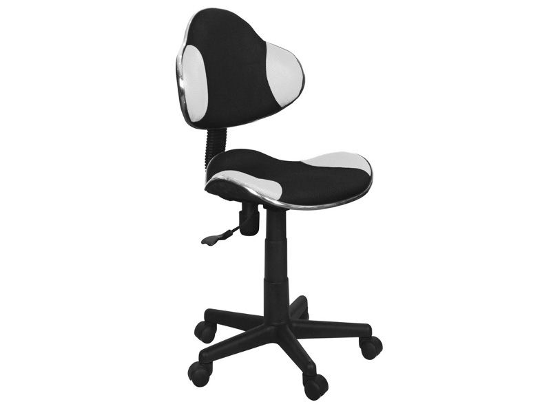 Študentská kancelárska stolička Q-G2 Signal Čierna / biela