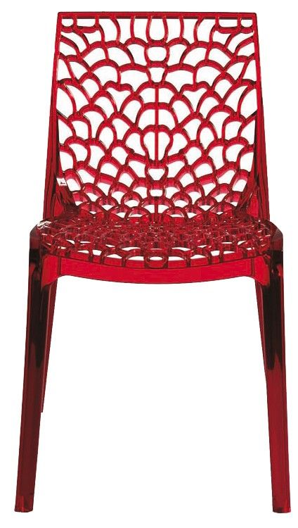stolička GRUVYER červená, vzorkový kus Rožnov p.R.