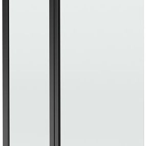 MEXEN - Flip vaňová zástena 1-krídlo 80 x 150 cm, transparent, čierna 894-080-101-70-00