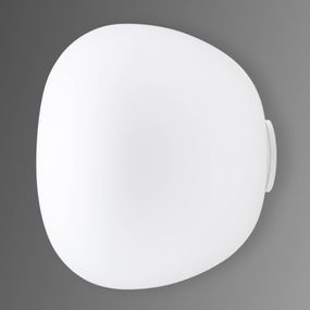 Fabbian Mochi – nástenné svietidlo 20 cm, Obývacia izba / jedáleň, sklo, kov, G9, 60W, K: 18cm