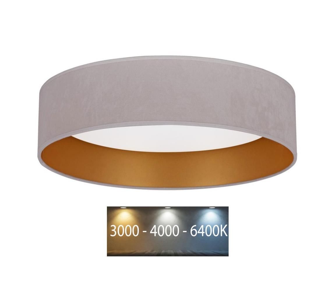 Brilagi - LED Stropné svietidlo VELVET LED/24W/230V 3000/4000/6400K krémová/zlatá