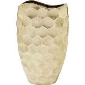 KARE Design Kovová váza Sacramento Comb - zlatá, 59cm