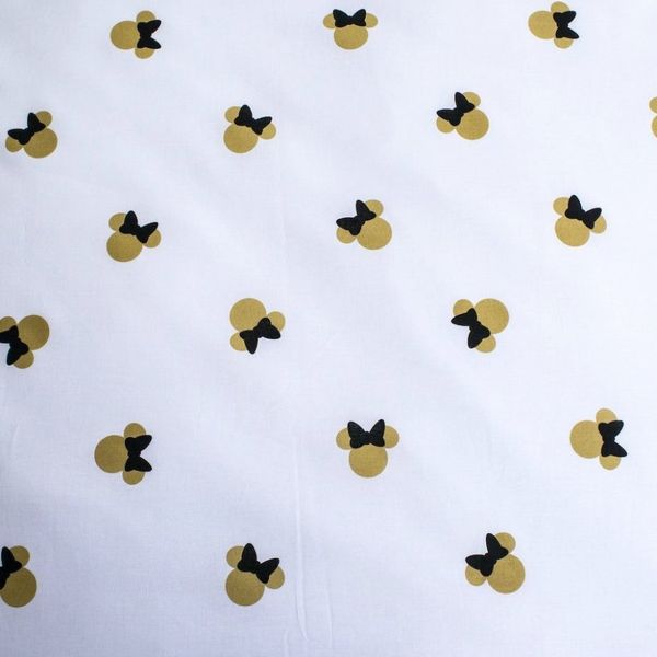 Jerry Fabrics · Bavlnené posteľné obliečky Minnie Mouse so zlatou potlačou - 100% bavlna - 70 x 90 cm + 140 x 200 cm