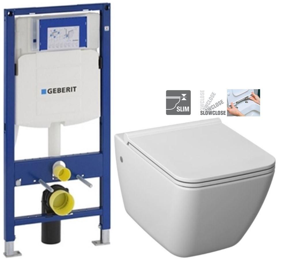 GEBERIT Duofix bez tlačidla + WC JIKA PURE + SEDADLO SLOWCLOSE duraplast 111.300.00.5 PU2