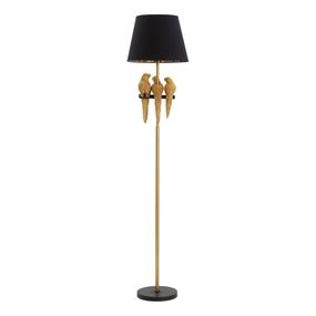 Čierna stojacia lampa Mauro Ferretti Parrots