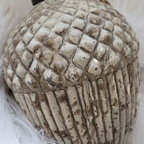 Veľká dekorácia s patinou žaluď Acorn antique - Ø 18*27cm