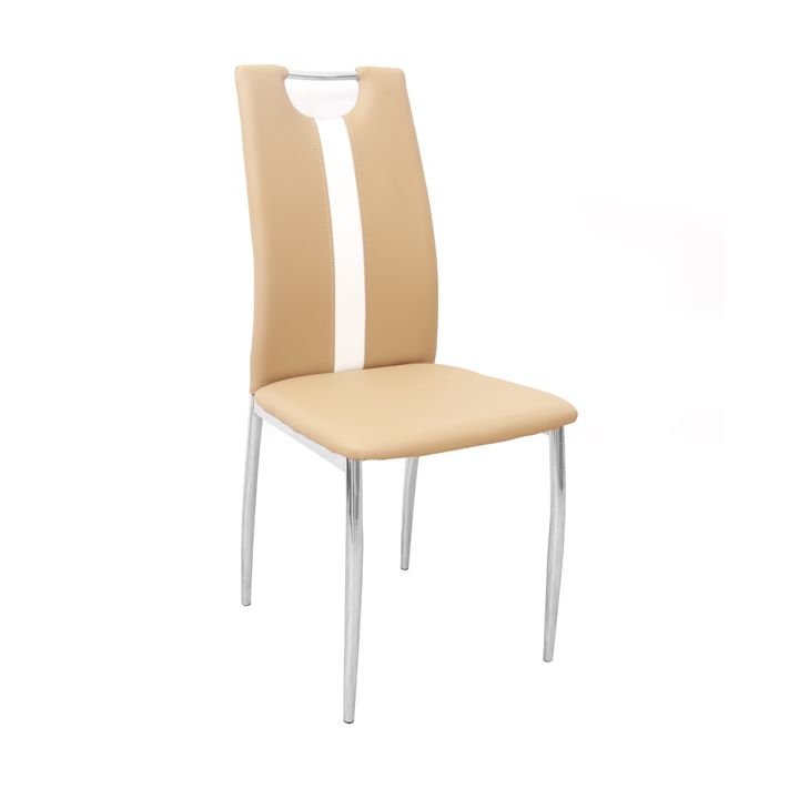 Jedálenská stolička Scotby (béžová + biela)
