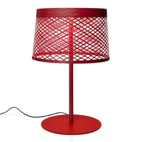 Foscarini Twiggy Grid XL stolová LED lampa červená, sklenené vlákno kompozitný materiál, PMMA, kov, hliník, 31W, K: 65cm