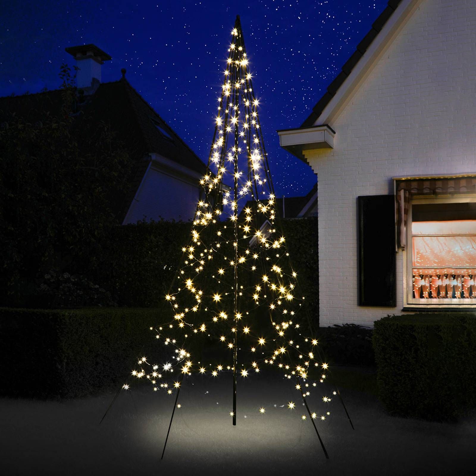 Fairybell Vianočný stromček Fairybell, 3 m 360 LED, elastický pás z tkaniny, L: 140 cm, K: 300cm