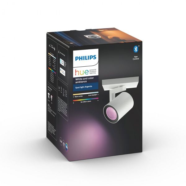 Philips Hue 50621/31 / P7 stropné bodové svietidlo Argenta 1x5,7W | 2000-6500K | RGB - Bluetooth, white and Color Ambiance
