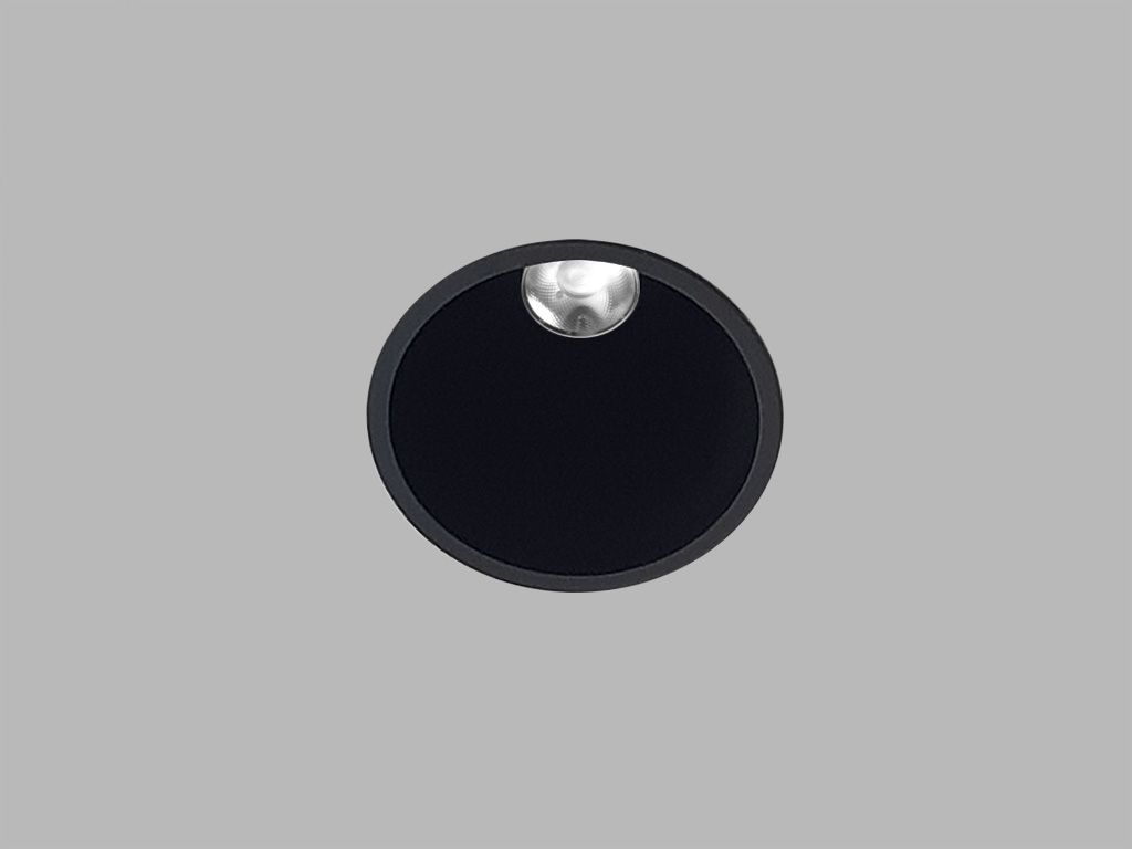 LED2 2280243 ZERO XL kruhové zápustné bodové svietidlo 109mm 10W/700lm 4000K čierna