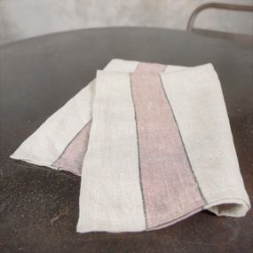 Jeanne d'Arc Living Ľanová utierka Rose Stripes 70×50 cm