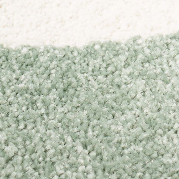 DomTextilu Pastelovo zelený koberec do detskej izby na hranie spiaci mráčik 42034-197436