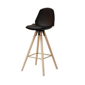 Dkton Dizajnová barová stolička Nerea, čierna