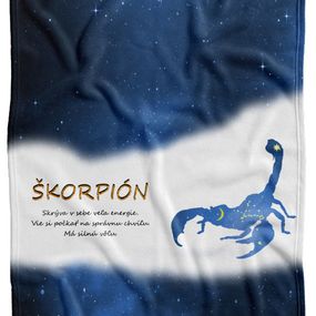 Deka Znamenie Škorpión (23.10. - 22.11.) - modrá (Podšitie baránkom: NE)