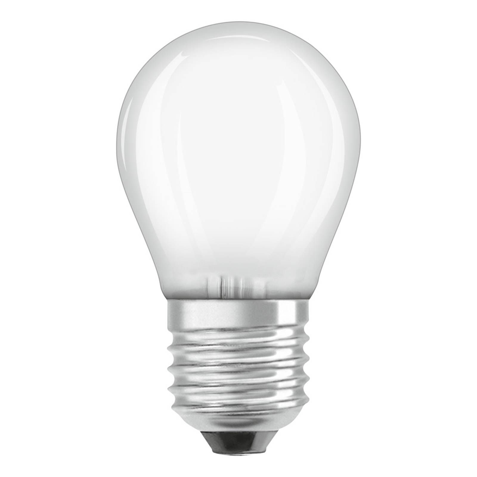 OSRAM LED žiarovka E27 5, 5W Classic P 2 700K matná, E27, 5.5W, Energialuokka: D, P: 7.7 cm