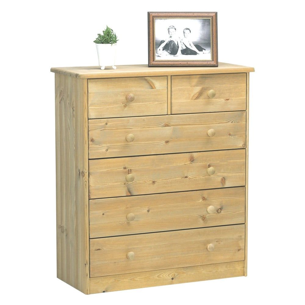 Vysoká komoda z borovicového dreva 78x89 cm Mario - Tvilum