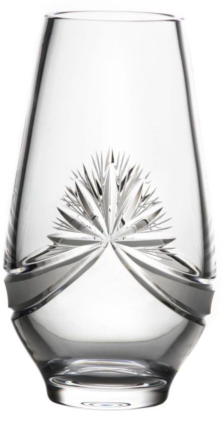 Krištáľová váza Mašľa, farba číry krištáľ, výška 255 mm