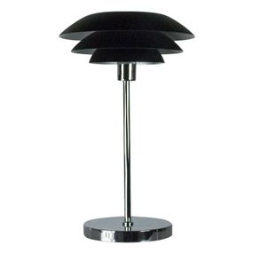 Dyberg Larsen DL31 stolná lampa, kov, čierna, Obývacia izba / jedáleň, kov, E27, 25W, K: 50cm