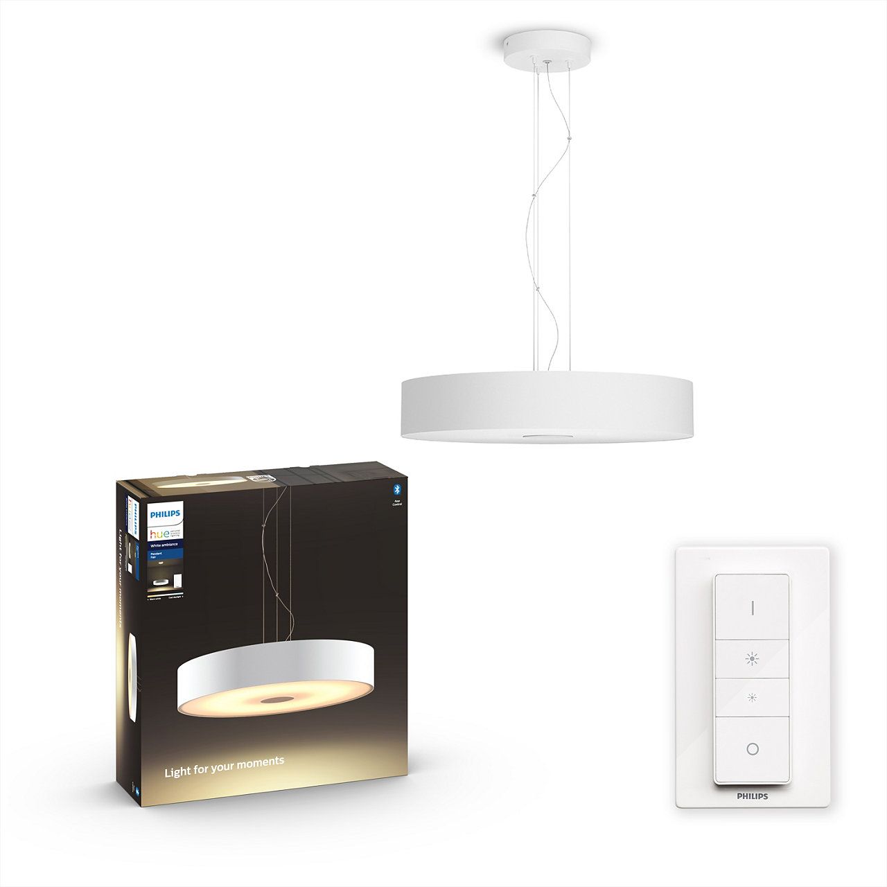 Philips HUE White Ambiance 40339/31/P6 Fair závesné LED svietidlo 33,5W/3000lm 2200-6500K LED+SWITCH biela Bluetooth