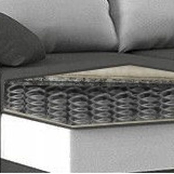 DomTextilu  Dizajnová rozkladacia rohová pohovka sivej farby, 235 cm 58500