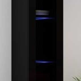Závesná vitrína VIGO WITR 180 cm čierna