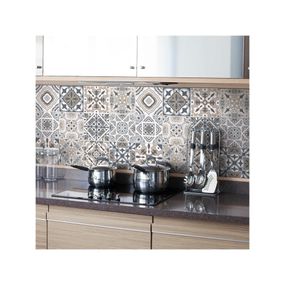 Sada 24 nástenných samolepiek Ambiance Decal Tiles Azulejos Giacomo, 10 × 10 cm