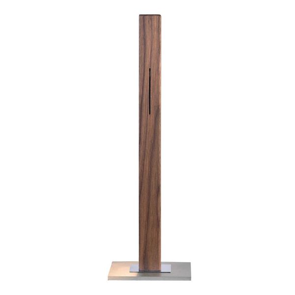 HerzBlut Leonora stolná LED lampa orech, Obývacia izba / jedáleň, masívne drevo, kov, plast, 9.4W, P: 5.9 cm, L: 5.9 cm, K: 51cm