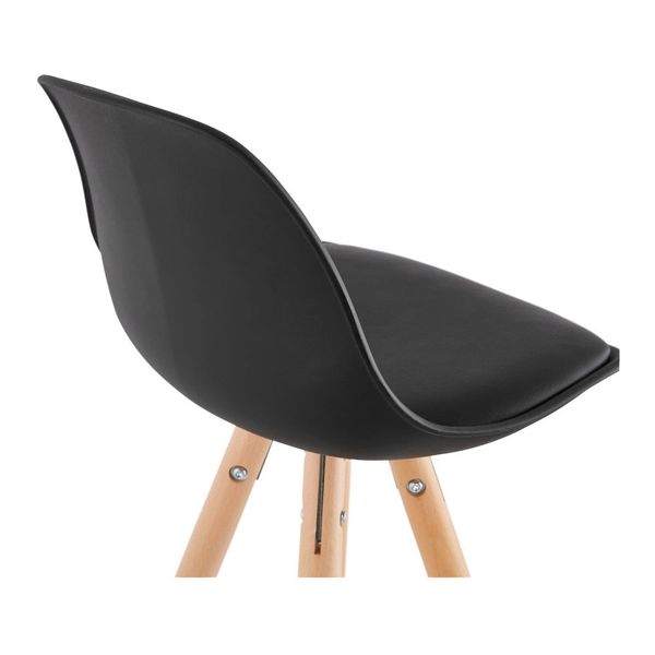Čierna barová stolička Kokoon Anau, výška 64 cm