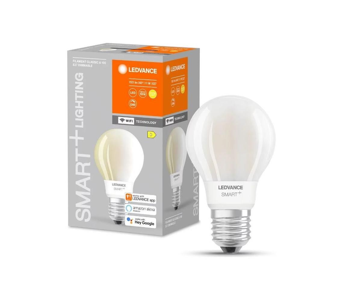 LED Stmievateľná žiarovka SMART+ FILAMENT E27/11W/230V 2700K Wi-Fi - Ledvance