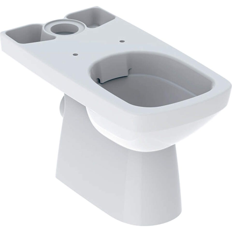 Geberit Selnova Square - WC kombi misa, zadný odpad, 680x350 mm, Rimfree, biela 500.152.01.1