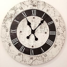 Metal Dekor nástenné hodiny Marble, priemer 60 cm