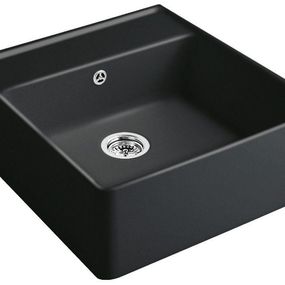 VILLEROY & BOCH VILLEROY & BOCH - Keramický drez Single-bowl sink Ebony modulový 595 x 630 x 220 bez excentra 632061S5