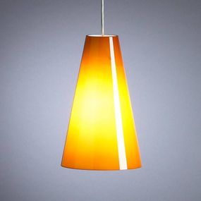 TECNOLUMEN HLWS03 závesná lampa melón, Obývacia izba / jedáleň, plast, sklo, E27, 75W