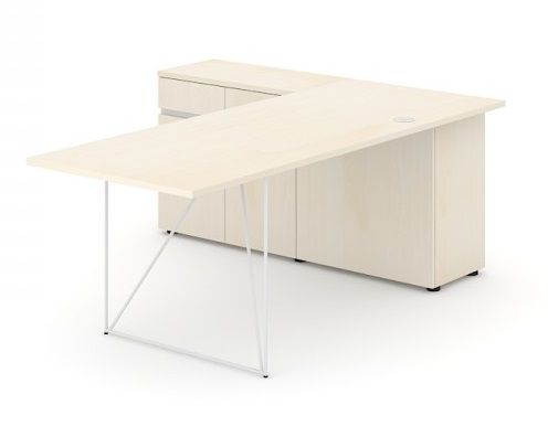 NARBUTAS - Pracovný stôl AIR so skrinkou (L) 200x160