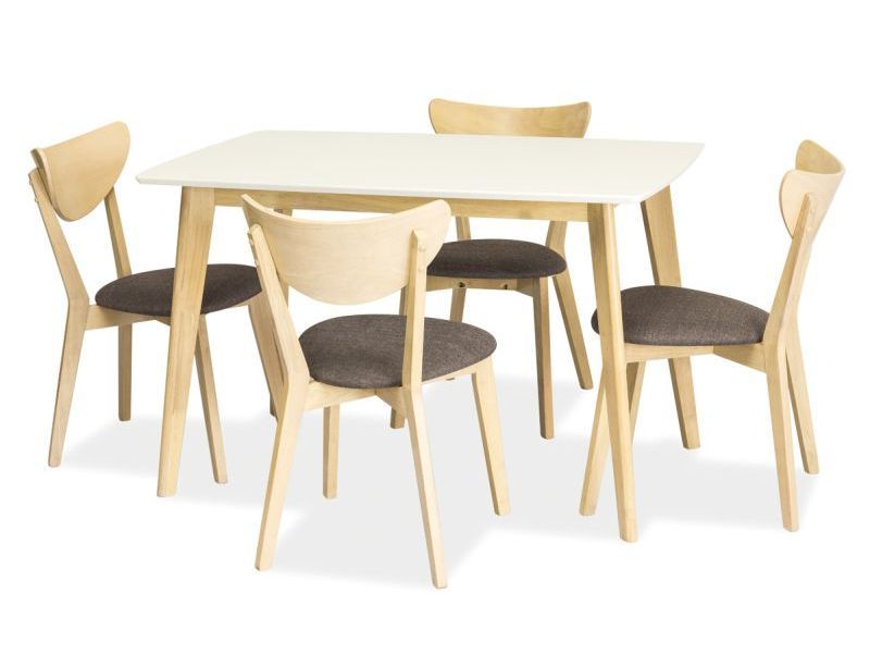 Jedálenský stôl Combo (biela) (pre 4 osoby)