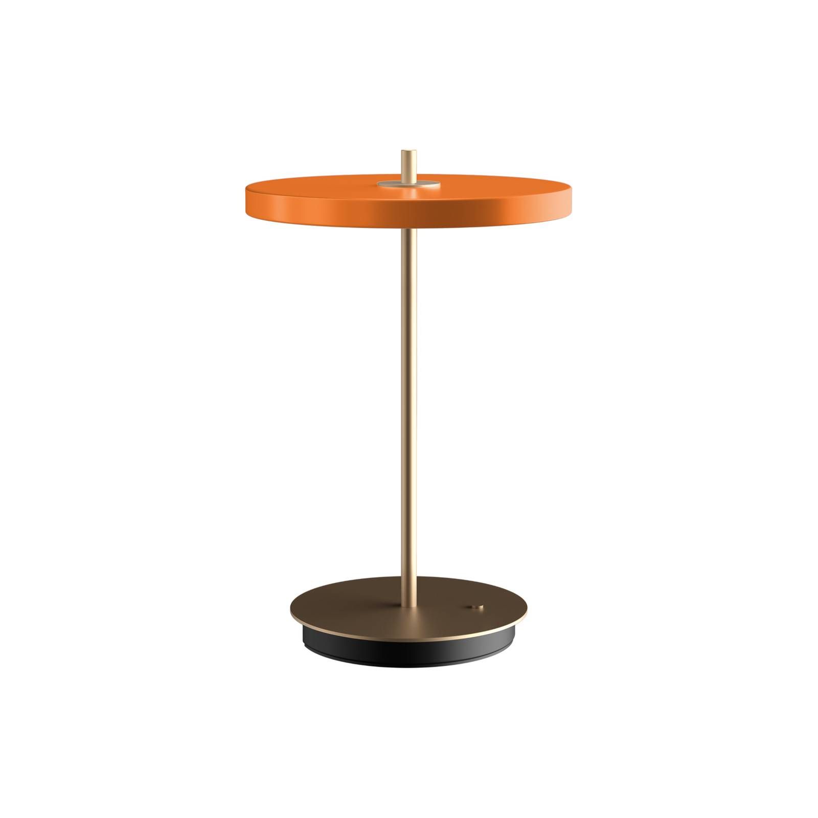 UMAGE Asteria Move stolová LED lampa, oranžová, Obývacia izba / jedáleň, plast, oceľ, hliník, 1.85W, K: 30.6cm